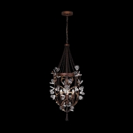 100157-8 Fine Art Lighting Volare 19.75"W Round Pendant with Brushed Bronze Finish
