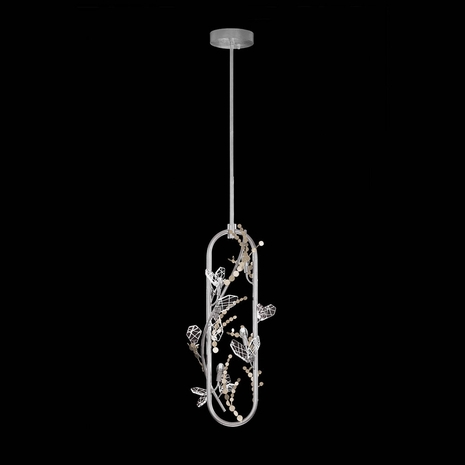 100159-6 Fine Art Lighting Volare 11.5"W Round Pendant with Patinated Silver Finish