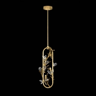 100159-7 Fine Art Lighting Volare 11.5"W Round Pendant with Burnished Gold Finish