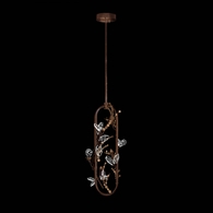 100159-8 Fine Art Lighting Volare 11.5"W Round Pendant with Brushed Bronze Finish