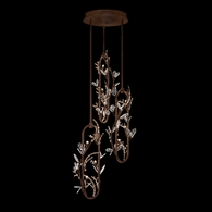 100161-8 Fine Art Lighting Volare 24.25"W Round Pendant with Brushed Bronze Finish