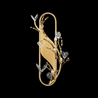 100163-7 Fine Art Lighting Volare 26"H LSF Sconce with Burnished Gold Finish