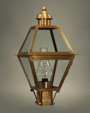 1003 Northeast Lantern Boston (3) Light Candelabra Post Fixture With Multiple Glass & Finish Options
