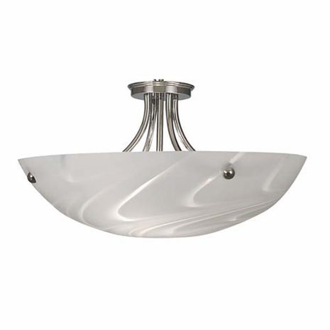 1032 Framburg Lighting Celestial 3 Light Flush Mount and Semi-Flush Mount
