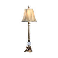 1063 Wildwood Composite Antique Gold Patina Floating Ball Lamp