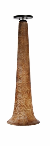 1065-C07-PL01 Thumprints Lighting Garbanzo Hand Painted Blown Glass Pendant Light