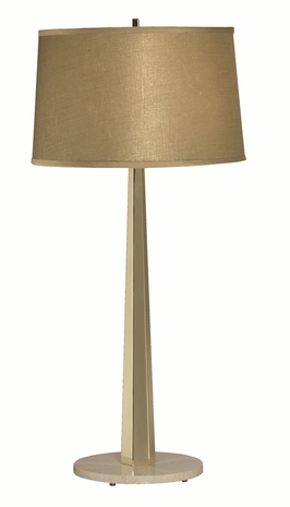 1092-ASL-2056 Thumprints Citrine - Table Lamp with Steel with Plated brass finish, Travertine Marble sub base