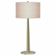 1092-ASL-2168 Thumprints Citrine Metal Table Lamp in Brass with Linen Hardback Shade