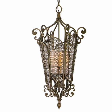 110-74 Corbett Tangiers 4Lt Hanging Pendant with Tangiers Bronze Finish