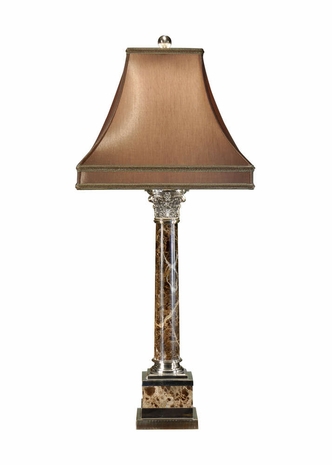 1100 Wildwood Lamps Silver Corinthian Lamp