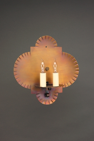 111 Northeast Lantern Sconce (2) Light Candelabra Sconce Fixture With Multiple Glass & Finish Options