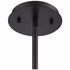11162/3 ELK Lighting Cubic Glass 3-Light Chandelier In Oil Rubbed Bronze With Clear Glass Square Tubes