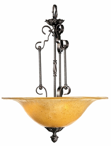 1120 Framburg Lighting American Vintage Hanging Pendant in Mahogany Bronze
