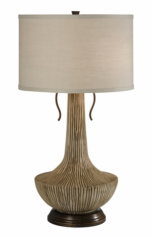 1121-C10-2088 Thumprints Sedona with Natural with brown distress, aged bronze bottom