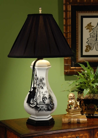 1128 Wildwood Lamps Chinese Vase Lamp