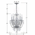 1129-CH-CL-MWP Crystorama Traditional Crystal 5 Light Hand Cut Crystal Polished Chrome Mini Chandelier