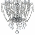 1129-CH-CL-S Crystorama Traditional Crystal 5 Light Swarovski Strass Crystal Polished Chrome Mini Chandelier