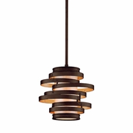 113-41 Corbett Lighting Vertigo 1 Lt. Pendant with Bronze And Gold Leaf Finish
