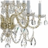 1130-PB-CL-S Crystorama Traditional Crystal 10 Light Swarovski Strass Crystal Polished Brass Chandelier