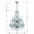 1137-CH-CL-MWP Crystorama Traditional Crystal 12 Light Hand Cut Crystal Polished Chrome Chandelier