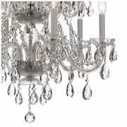 1137-CH-CL-MWP Crystorama Traditional Crystal 12 Light Hand Cut Crystal Polished Chrome Chandelier