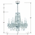1138-CH-CL-MWP Crystorama Traditional Crystal 8 Light Hand Cut Crystal Polished Chrome Chandelier