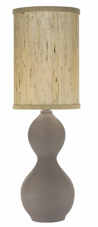 1139-ASL-2100 Thumprints Arrow Root - Mini Lamp with Ceramic mini lamp warm grey glaze finish