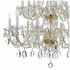 1139-PB-CL-S Crystorama Traditional Crystal 16 Light Swarovski Strass Crystal Polished Brass Chandelier
