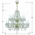 1139-PB-CL-S Crystorama Traditional Crystal 16 Light Swarovski Strass Crystal Polished Brass Chandelier