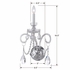 1141-CH-CL-S Crystorama Traditional Crystal 1 Light Swarovski Strass Crystal Polished Chrome Sconce