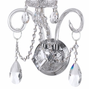 1141-CH-CL-S Crystorama Traditional Crystal 1 Light Swarovski Strass Crystal Polished Chrome Sconce