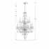 1155-CH-CL-MWP Crystorama Traditional Crystal 15 Light Hand Cut Crystal Polished Chrome Chandelier