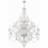 1156-CH-CL-MWP Crystorama Traditional Crystal 25 Light Hand Cut Crystal Polished Chrome Chandelier