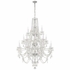 1157-CH-CL-MWP Crystorama Traditional Crystal 20 Light Hand Cut Crystal Polished Chrome Chandelier