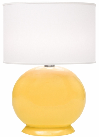 1159-ASL-2112 Thumprints Cartman-Sunflower linen shade with High gloss sunflower