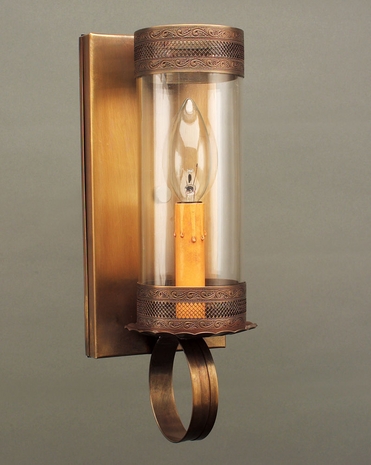 115G Northeast Lantern Sconce (1) Light Candelabra Sconce Fixture With Multiple Glass & Finish Options