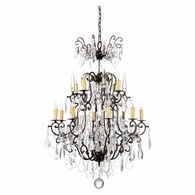 1163 Wildwood Iron Bronze Esmerado Chandelier (Med)