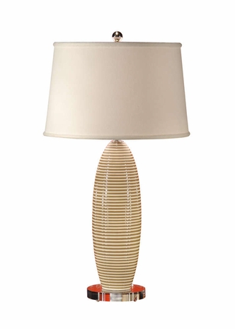 11850 Wildwood Lamps Coffee Stripes Lamp
