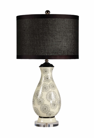 11872 Wildwood Lamps Modern Chrysanthemums Lamp