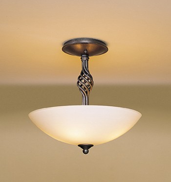 12-3822 Hubbardton Forge Wrought Iron Semi-Flush (CLEARANCE ITEM)