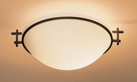 12-4251-03-G45-R Hubbardton Forge Wrought Iron Semi-Flush Moonband (Returned Product)