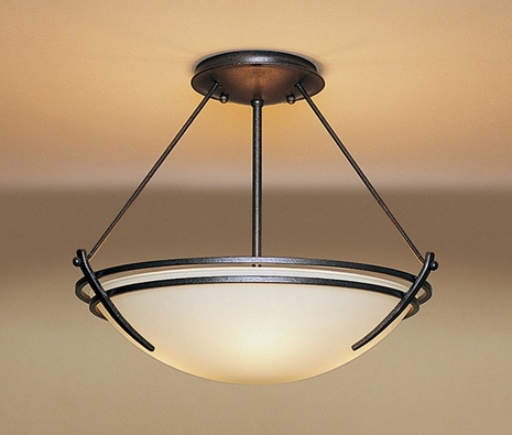 12-4422 Hubbardton Forge Presidio Tryne Wrought Iron Semi-Flush Lighting (CLEARANCE ITEM)