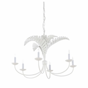 12149 Meg Braff Royal Palm Chandelier - White