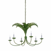 12150 Meg Braff Royal Palm Chandelier - Green
