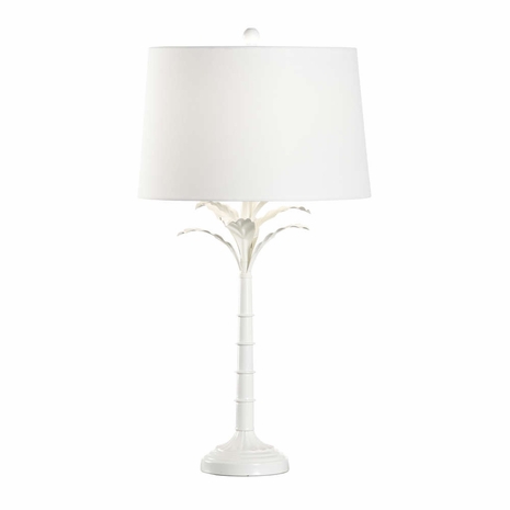 12151 Meg Braff Palma Table Lamp - White