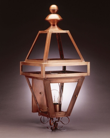 1221 Northeast Lantern Boston (3) Light Candelabra Wall Fixture With Multiple Glass & Finish Options