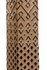 12576 Cheryl Luckett 31.5in. Ceramic Ujamaa Lamp - Brown with Silkette Shade and Hand Painted/Clear Finish
