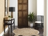 12576 Cheryl Luckett 31.5in. Ceramic Ujamaa Lamp - Brown with Silkette Shade and Hand Painted/Clear Finish