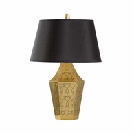 12583 Cheryl Luckett 27.5in. Brass Writings On the Wall Lamp with Silkette Shade and Antique Finish