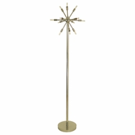 1267-ASL-2182 Thumprints Simone -  Floor Metal Floor Lamp in Polished Nickel with Metal Shade